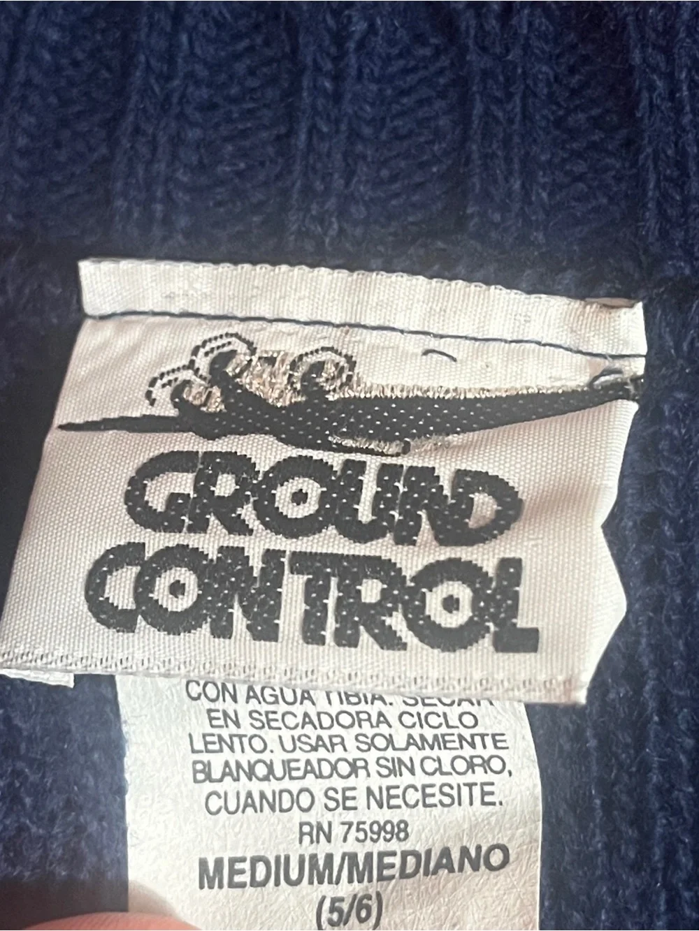 VTG 90’s Ground Control Kids Cardigan Sweater Size Medium